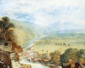 Ingleborough From The Terrace Of Hornby Castle - 约瑟夫·玛罗德·威廉·透纳